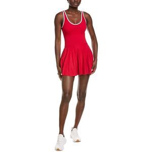 Marion Womens  Sleeveless Pickle Ball Mini Dress, Red